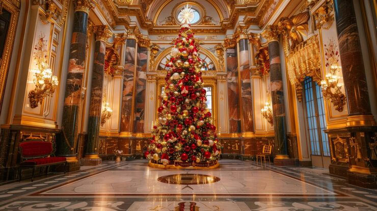 Vatican Christmas Mass Pope St Peters interior