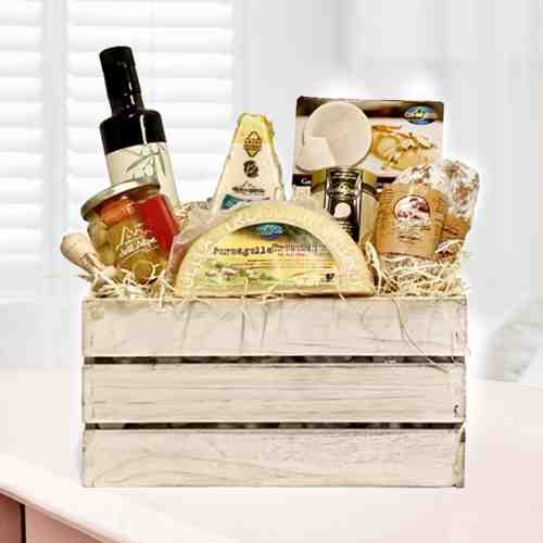 Alp Salami Gift Box-Birthday Baskets For Her Delivered