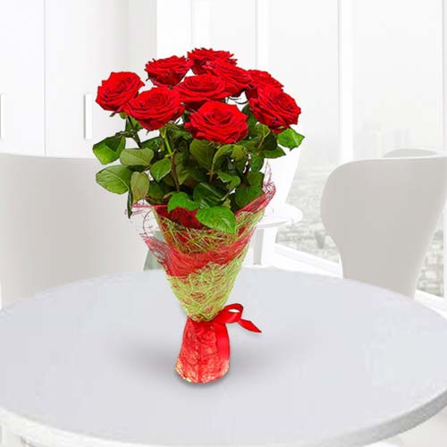 9 Red Rose Bouquet