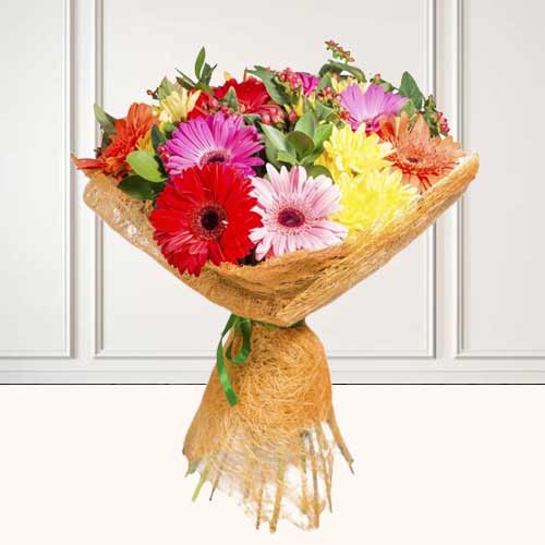 Classic Mixed Flower Bouquet-Bouquet Of Flowers Mothers Day