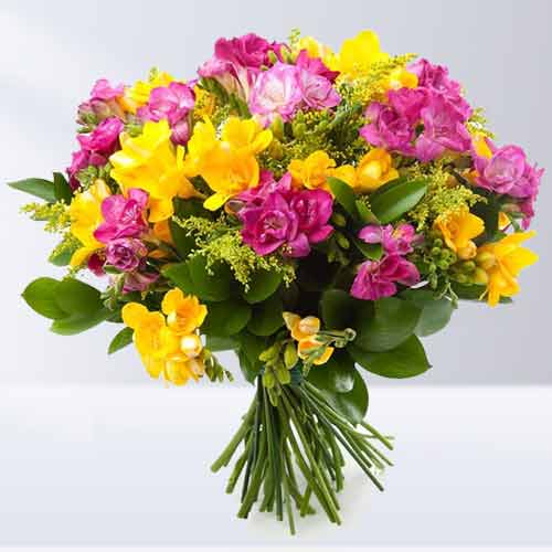 Scented Freesias Bouquet-Flower For New Mom
