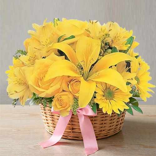 Elegant Yellow Arrangement