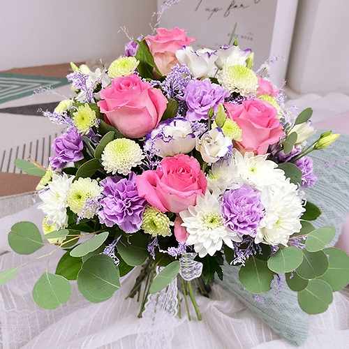 Classic Pink And Purple Arrangement