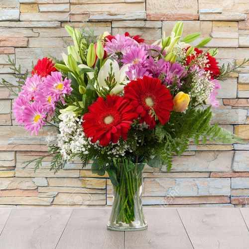 Bright Gerbera & Lily Bouquet For Italy Special Celebrations And Gifting