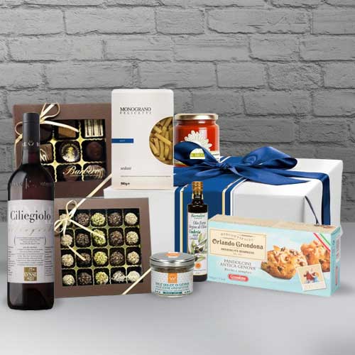 - Gourmet Love Gift Hamper With Red Wine