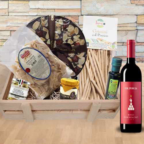 - Celebration Red Wine & Gourmet Gift Basket Delivery