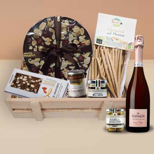 - Festive Wine Gourmet Basket Delivery
