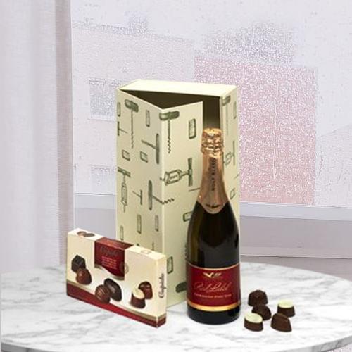 Chocolate And Champagne-Send Champagne And Chocolates