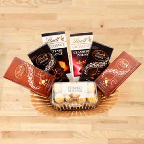 Chocolate Bar Lindt With Rocher-Send Ferrero Rocher Online