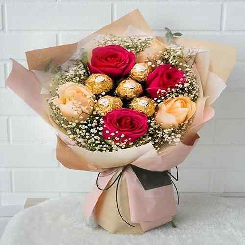 Ferrero Rocher with your roses!