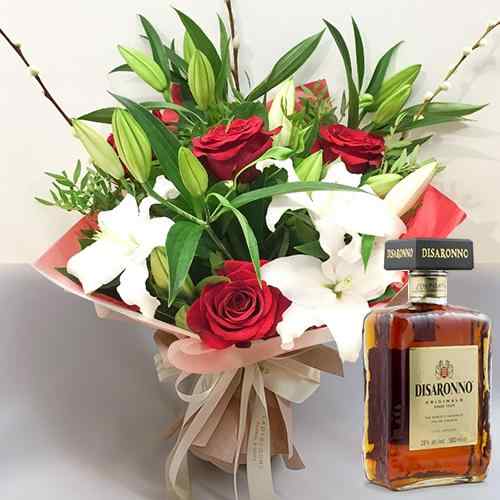 Rose Lily And Disaronno-Best Birthday Present For Brother