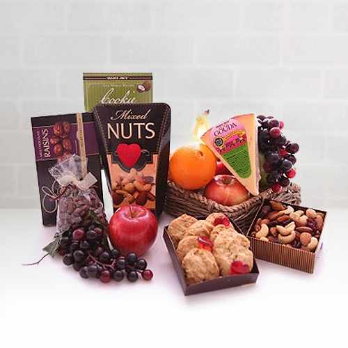 Date Night Healthy Snacks Basket-Italy Get Well Soon Gift ...