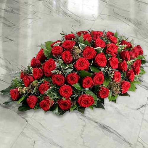 Rose Funeral Arrangement-Bereavement Flower Arrangement