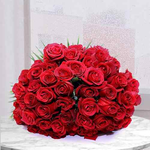 51 Red Rose Bouquet-Birthday Gifts For Wife