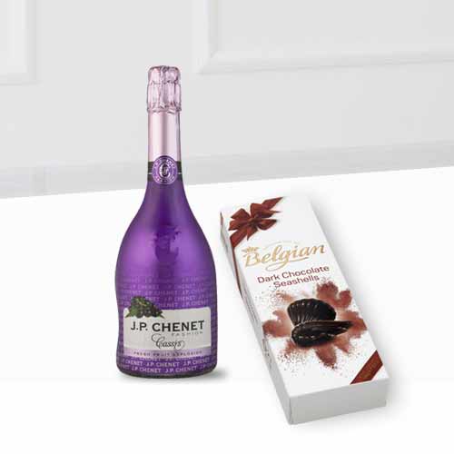 Chocolate Love With Champagne-Valentine Gifts For Wife