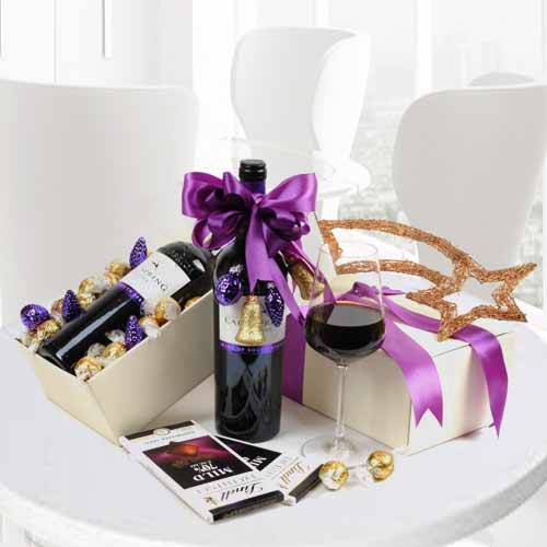 Spring Pinotage And Chocolates-Christmas Gifts For Boss Online