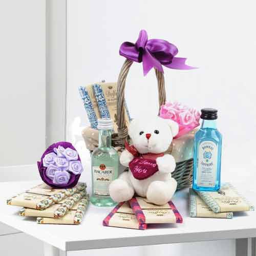 Tender Blue Gift Hamper-Birthday Gift Ideas For Women