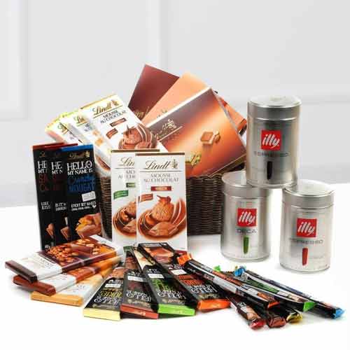 Illy Lover Basket-Anniversary Best Gift For Couple