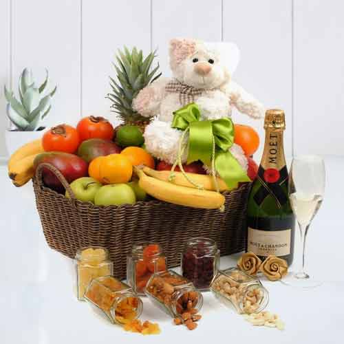 A Fruit And Champagne Excitement