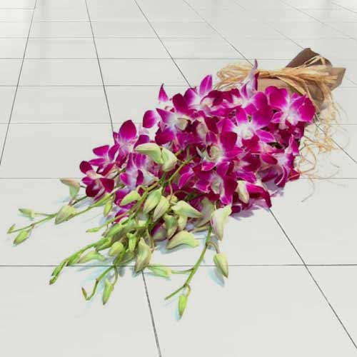 Graceful Orchid Bunch-Birthday Gift Options For Wife