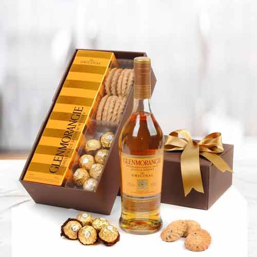 Malt Whisky With Biscuit And Ferrero-Birthday Gifts For Men