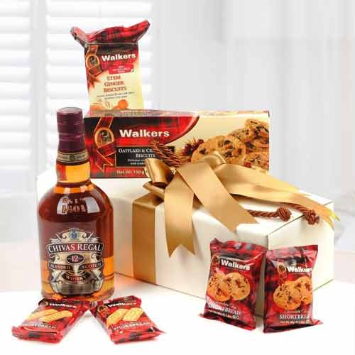 Walkers N Chivas Gift Box-Best Gift Baskets For Clients