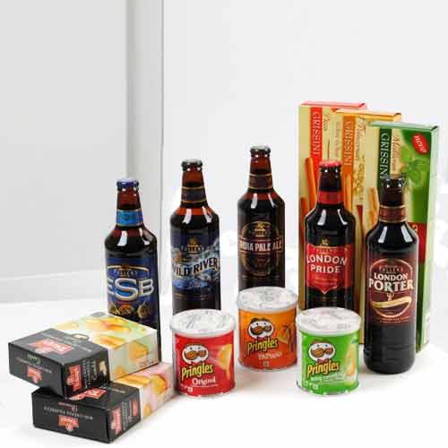 Beer With Snacks-Cool Gifts For Dads Birthday