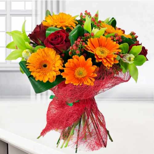 Bright Flowers-Send Gerbera Flowers Delivery Italy