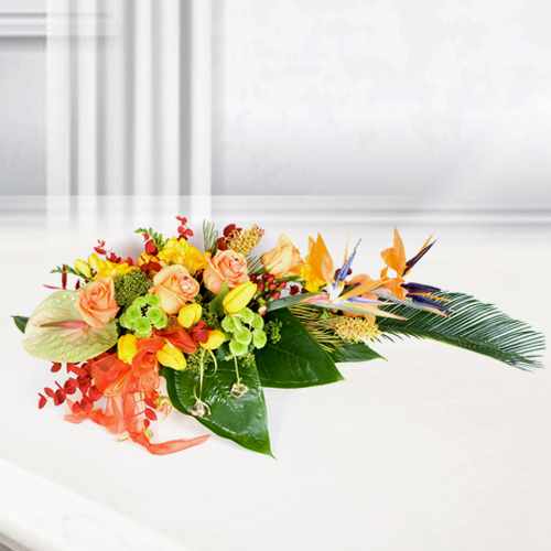 Light Tones Flower Bouquet-Flower Delivery For Funeral Service