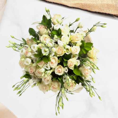 White Flowers Bouquet-Apology Bouquet