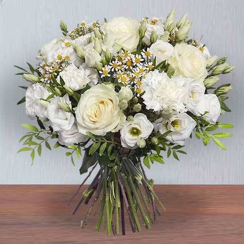 White Flowers Bouquet-Apology Bouquet