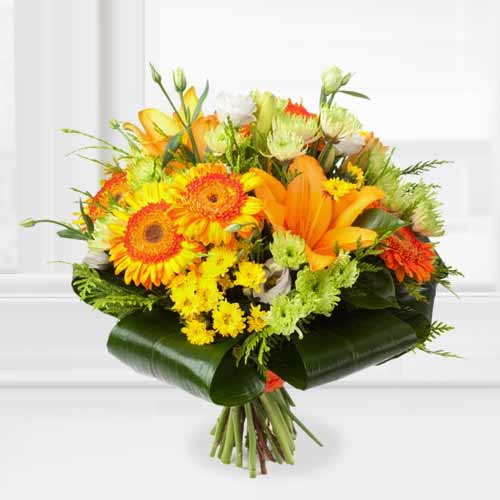 Yellow Flowers Bouquet-Mother's Day Flower Arrangements