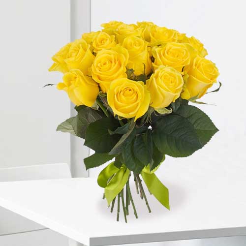 Yellow Roses Bouquet-Flowers For Mom On Mothers Day
