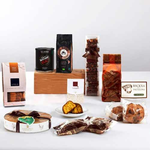 Coffee Chocolate Cake Hamper-Graduation Gift For Boyfriend