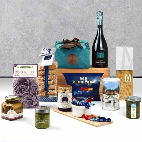 Christmas Hamper With Sparkling Wine