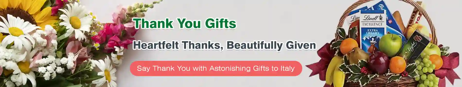 Say Thank You with Astonishing Gifts to Italy